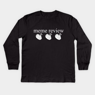 Meme Review Kids Long Sleeve T-Shirt